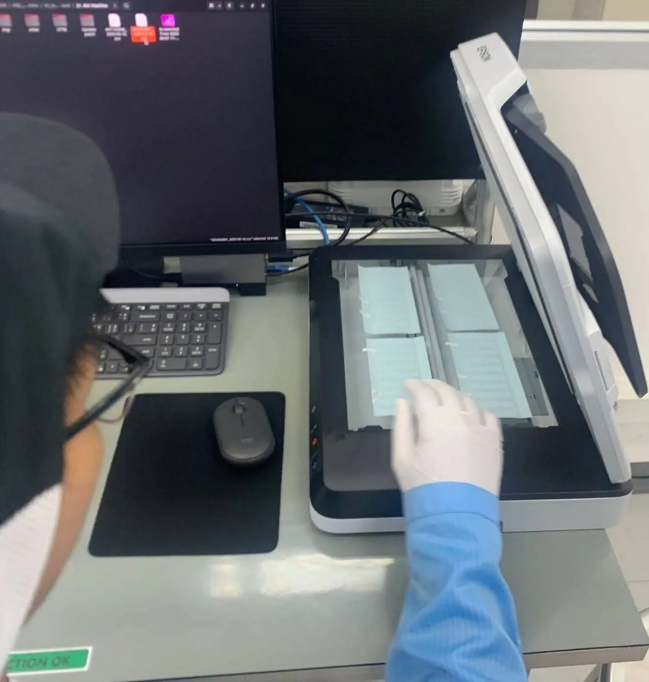 Operator scanning labels